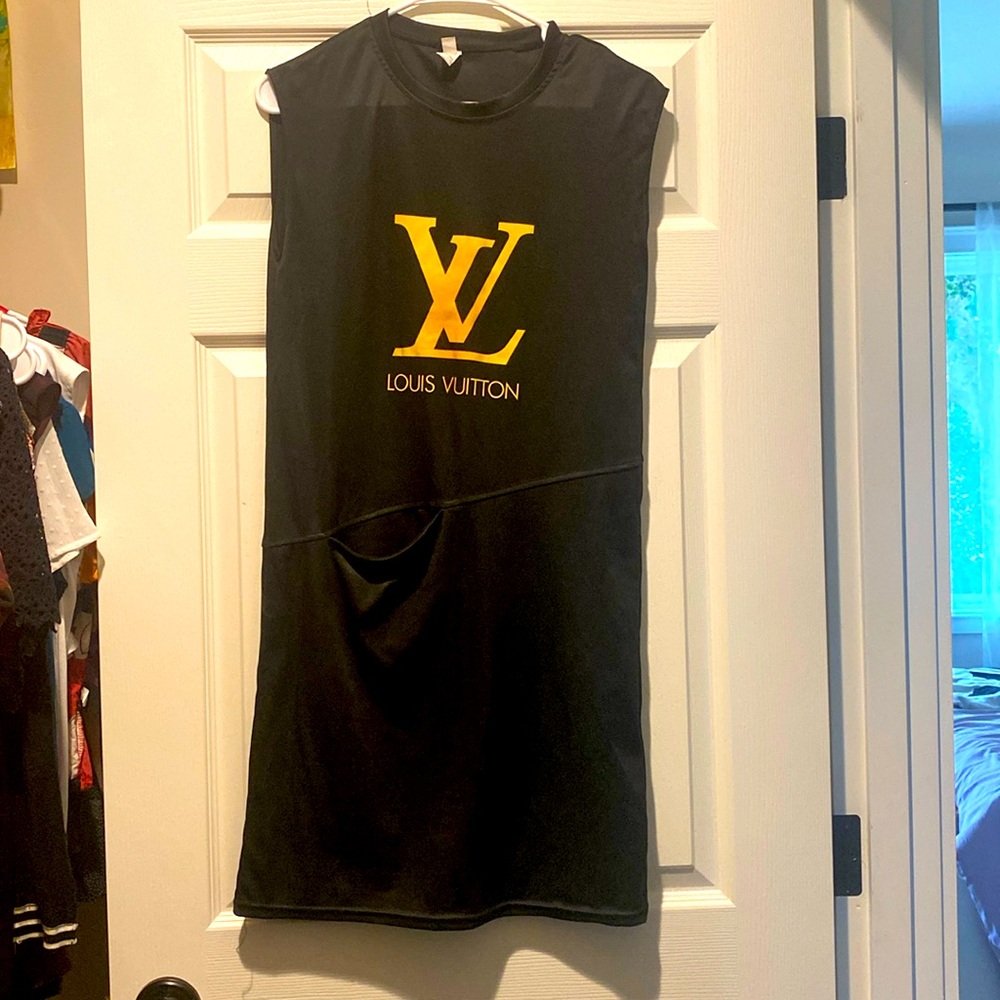Print graphic Louis Vuitton dress